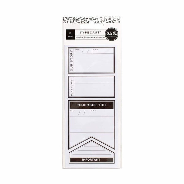 We R Memory Keepers Typecast Small Labels