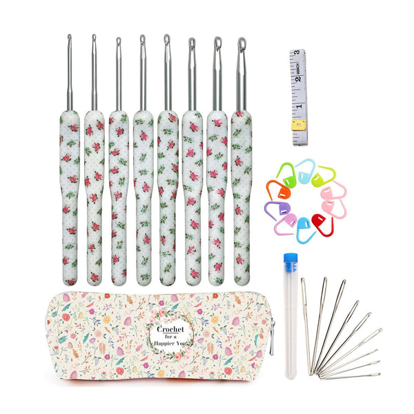 Poppy Crafts Crochet Hook Set #3 - Happier You - White