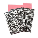Heidi Swapp Rub-Ons - Alphabet - Lemonade Stand - White