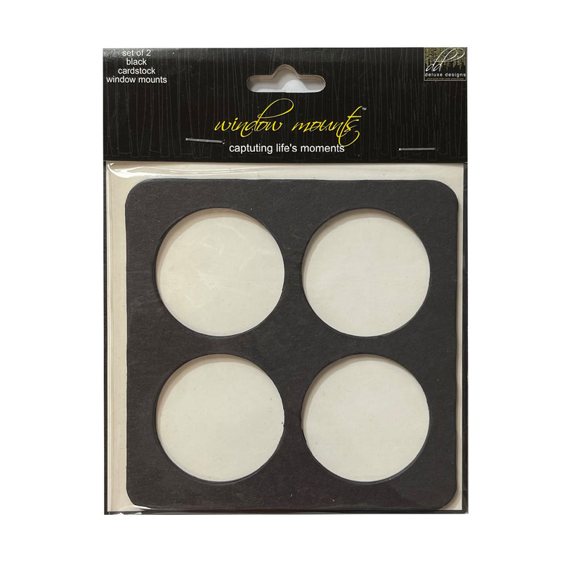 Deluxe Designs Window Mounts - Circle Black 2pk*