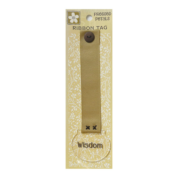 Pressed Petals Ribbon Tag - Wisdom*