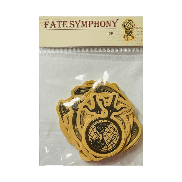 Poppy Crafts Fate Symphony Gold Foil Sticker collection - Vintage travel*