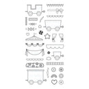 Your Next Stamp Clear Stamps 4x8 All Aboard Train Cart*